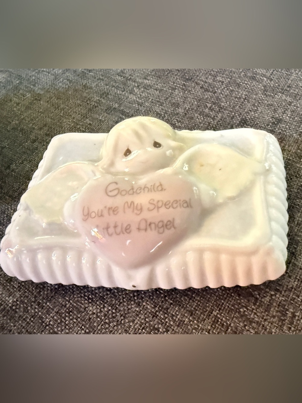 Precious Moments White & Cream Porcelain Godchild Figurine